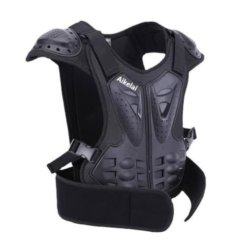 Kids Chest Armor Back Spine Chest Body Protector Motorcycle Motocross Protection Gear Guard Dirt Bike Riding Racing Vest for Child (M)