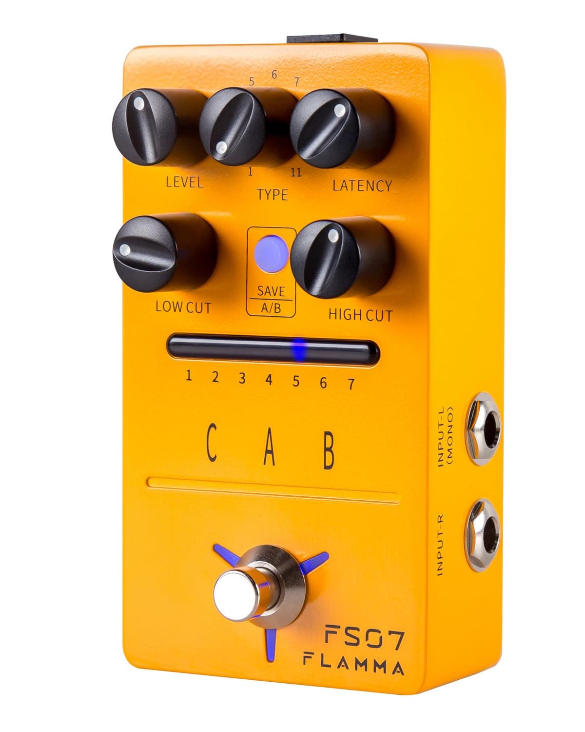 FLAMMA FS07 Stereo Simulation Pedal Electric Guitar Simulator Effects Pedal with 7 User Preset Slots Support IR Loading Software Editing