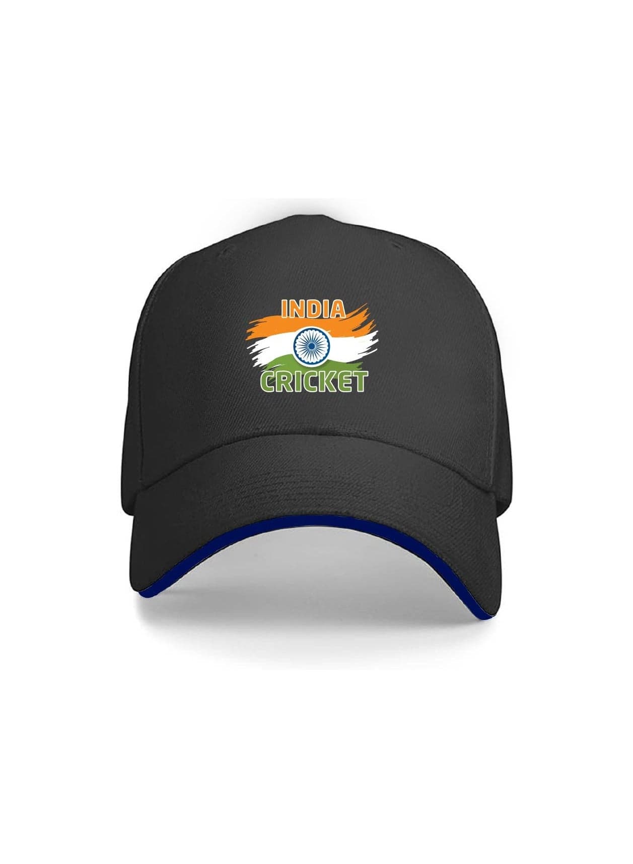 India Cricket Sports Fans Baseball Caps for Both Men and Women With Metal Adjustable Buckle Closure - Perfect for Outdoor Activities, Matches, and Everyday Wear
