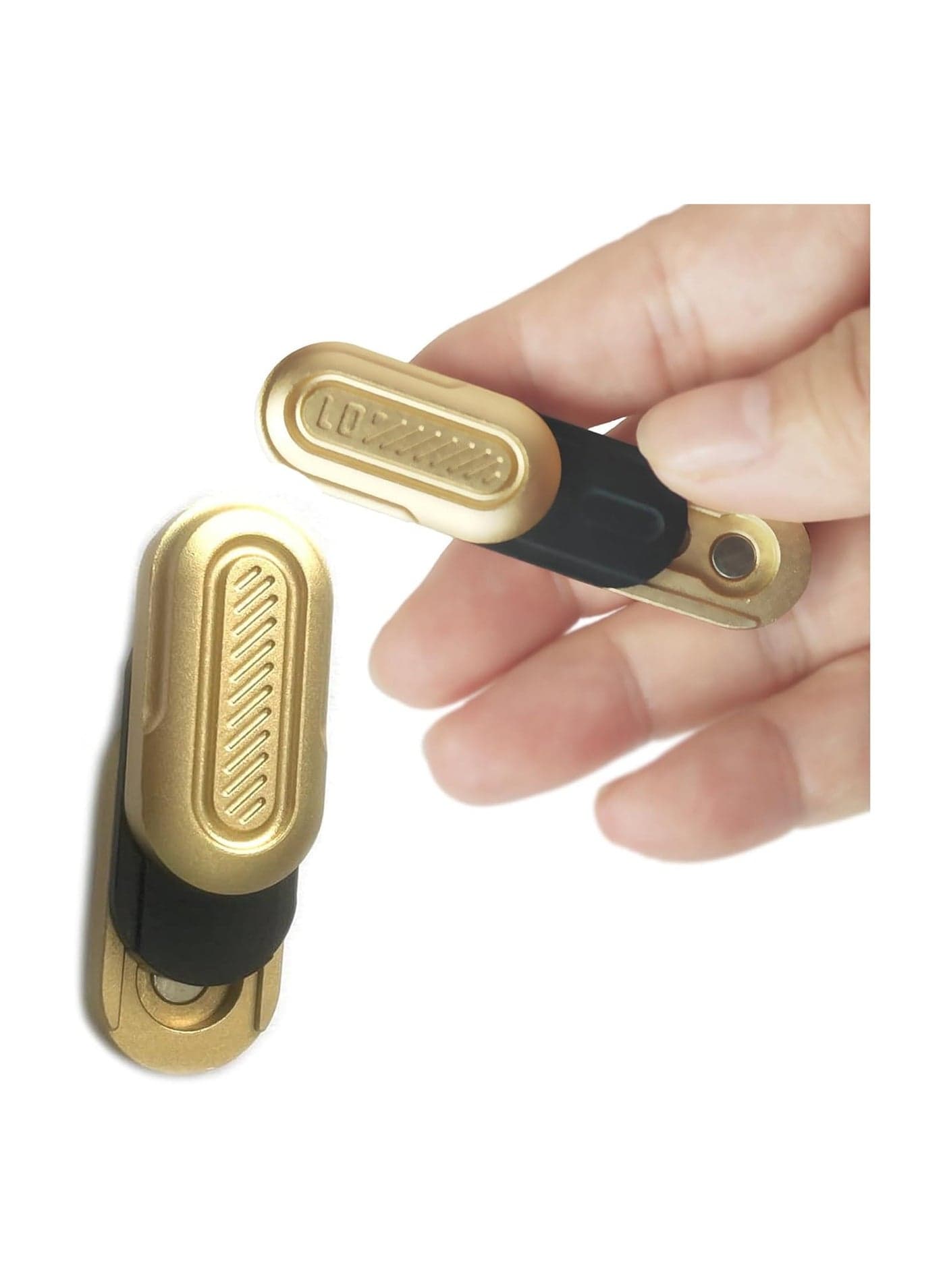 Magnetic Metal Fidget Toy 3-Tier Magnetic Metal Fidget Slider Mini Adult Fidget Toy for Stress and Anxiety Relief Fidget Toy for Adults and Children Office Stress Relief Toy