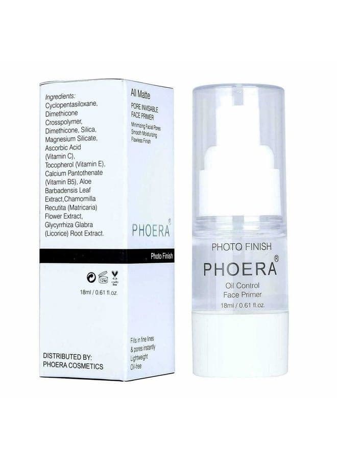 Face Primer Invisible Pores Base Oil Control Added vitamins Makeup Base Pore Filler Moisturiser Matte Finish Long Lasting Makeup Skin Pore Minimizer UK Cosmetics AquaPurity (18ml Primer)