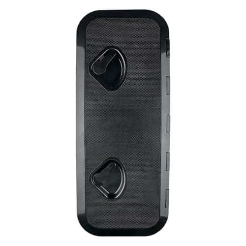 SEAFLO Marine Boat Deck Rectangular Access Hatch - 9.57" x 23.9" (243mm x 607mm) 180° Opening Lid, Non-Skid, Corrosion and UV Resistant, 4-Year Warranty! (Black, Standard)
