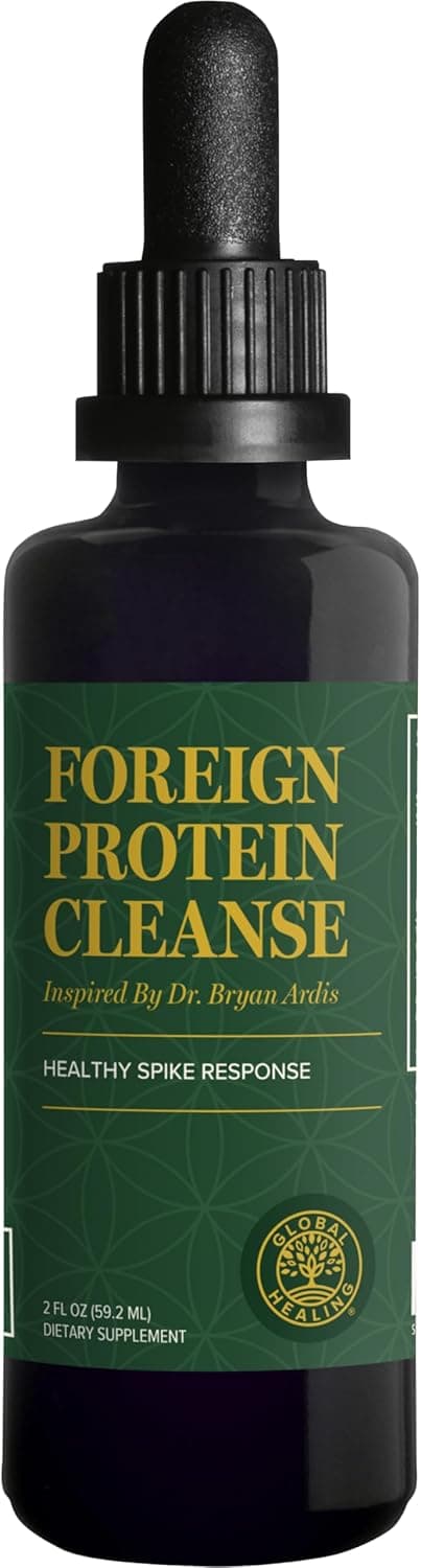 Global Healing Center Foreign Protein Cleanse Spike Protein Detox Support Formula with Wormwood Helps Detox for Immune Support 2 Fl Oz