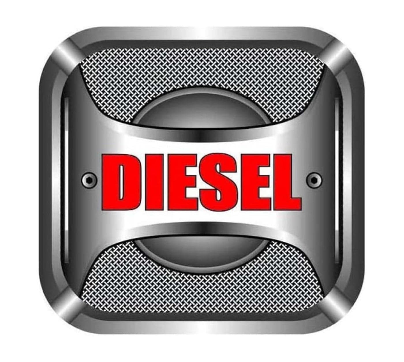 Auto E-Shopping Car Tank Diesel Sticker Sign Rectangle Shape Vinyle Universal Size 5" x 5.3"