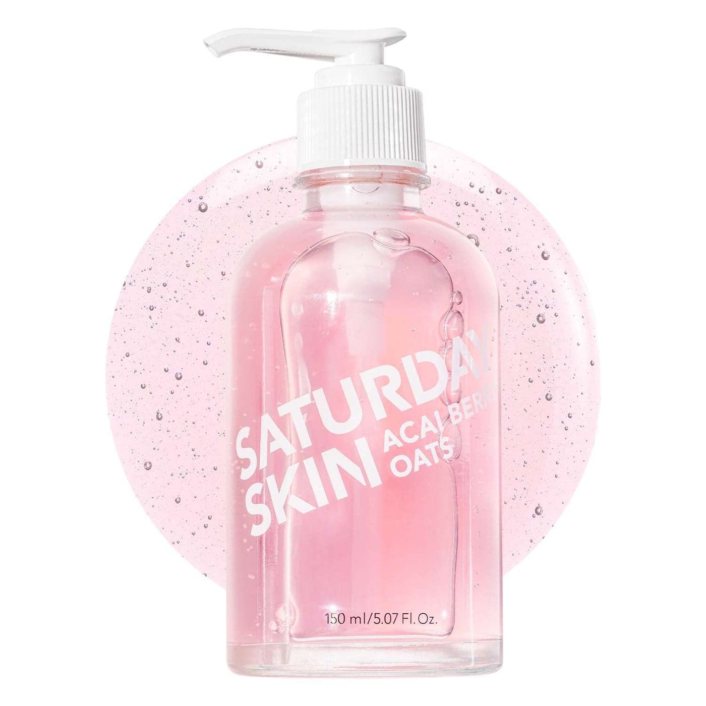 Saturday Skin Hydrating Gentle Facial Gel Cleanser Makeup Remover Sensitive Skin Face Wash Antioxidant Vitamin Brightening Smoothing Korean Skin Care CICA Acai Berry Oats