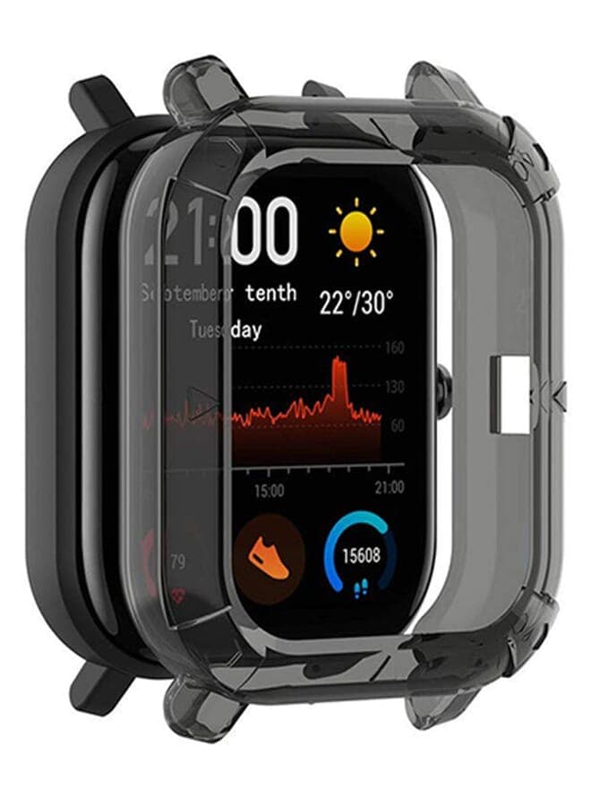 Ultra Thin Protective Bumper Case Cover For Amazfit Gts Clear Black