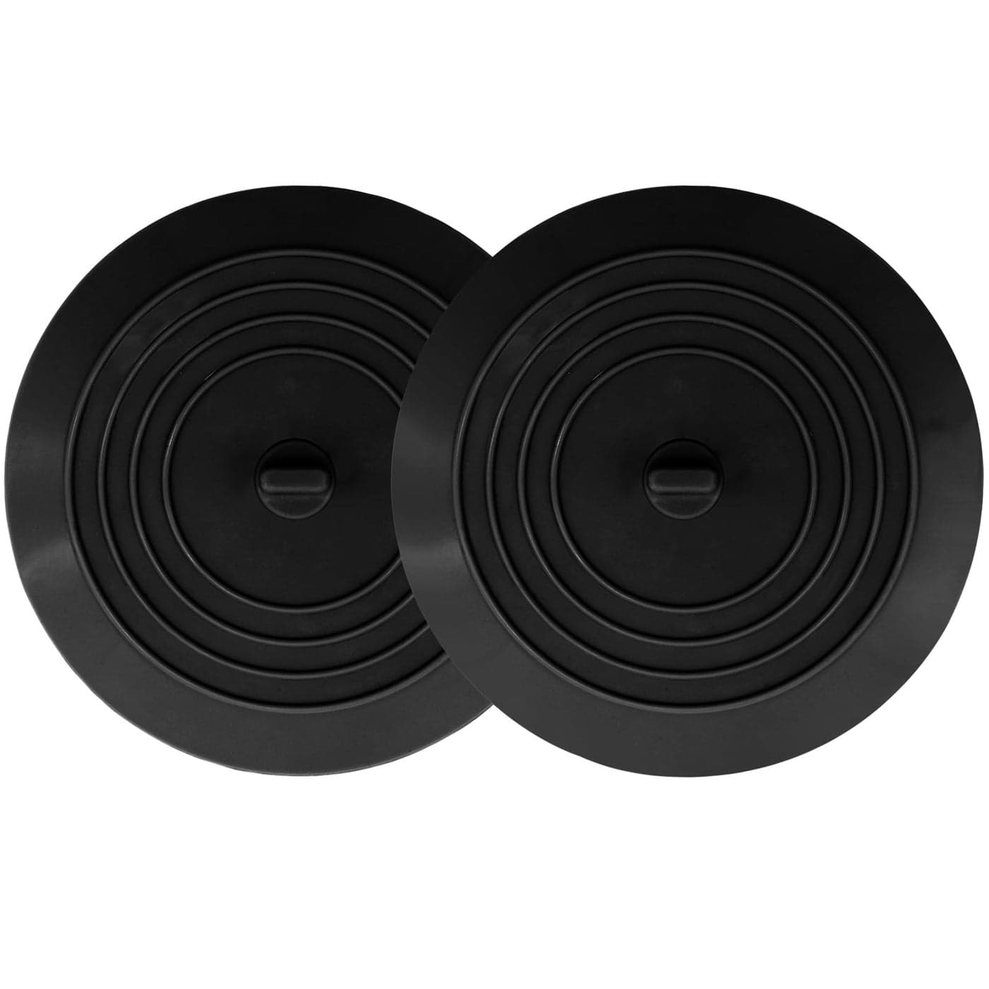 V-TOP Bathtub Drain Stopper 2 Pack, 5 inches Silicone Tub Stopper Shower Drain Cover, Bath Tub Plug Hair Stopper,Universal Flat Suction Renter Friendly Bath Accessories