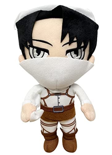 GE Animation Great Eastern Attack on Titan Cleaning Levi Ackerman Stuffed Plush 85