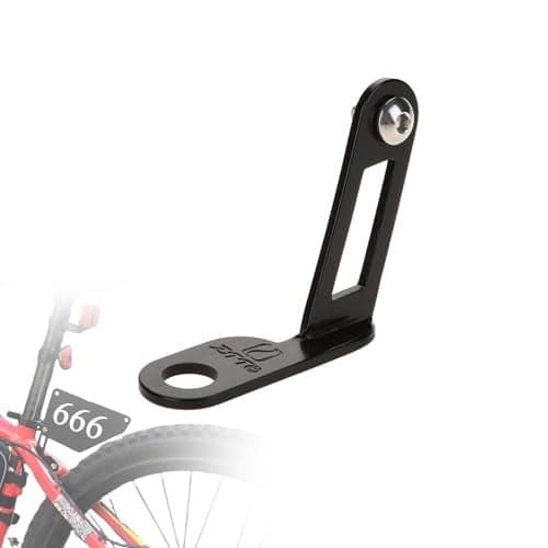 Bike Number Plate Holder 65x2cm256x079in Bicycle Race Bracket Aluminum Alloy Cycling License Plate Mount Accessories for Mountain Road Folding Bike