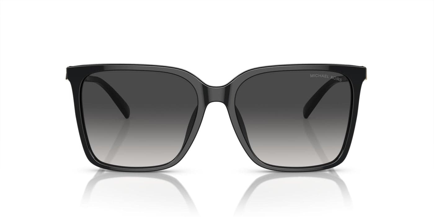 Michael Kors MK2197U Canberra Universal Fit Sunglasses, Black/Dark Grey Gradient, 56 mm