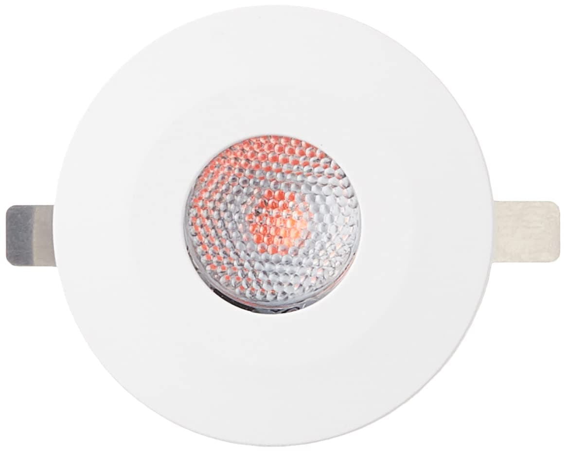 wipro Polycarbonate Garnet 2W Led Integrated Spotlight | Red Color | Compact Design Ceiling Spot Light for Cabinets & Wardrobes| Cutout - 33Mm|Pack of 3