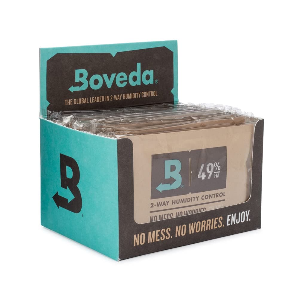 Boveda High-Absorbency 49% Two-Way Humidity Control Packs for Music Instruments in Extreme Humidity – 12 Pack – Size 40 – Moisture Absorbers for Instrument Cases – Prevent Warp – Individually Wrapped