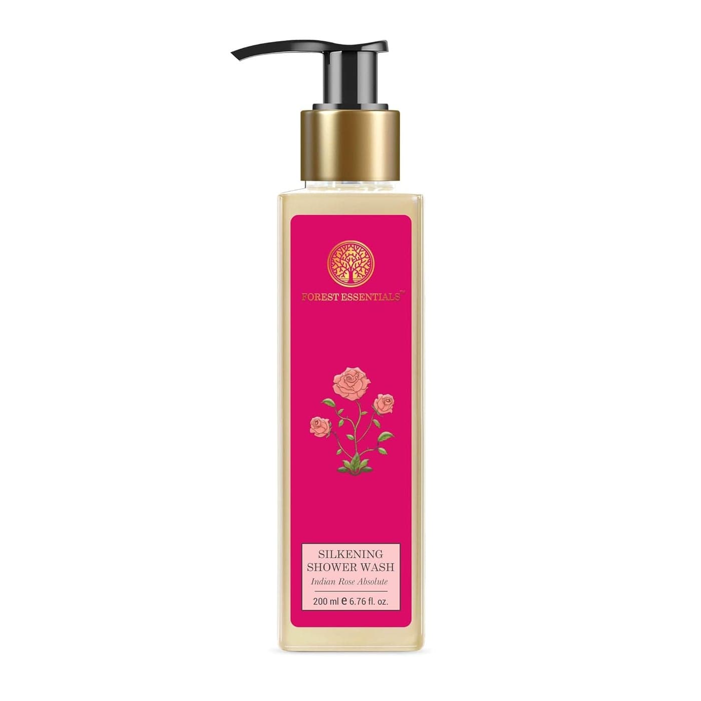Forest Essentials Silkening Shower Wash Indian Rose Absolute