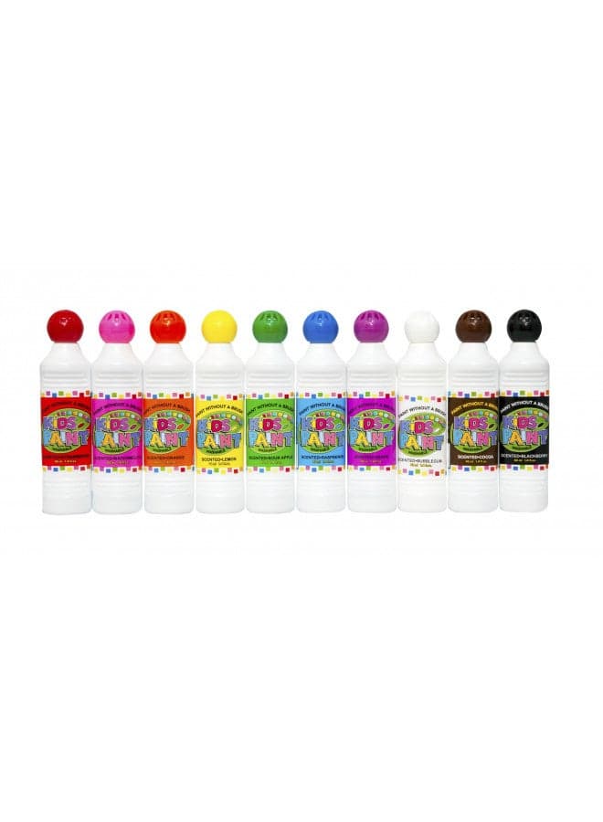 Crafty Dab Kids Paints - Set of 10 - Assorted Colors - Scented