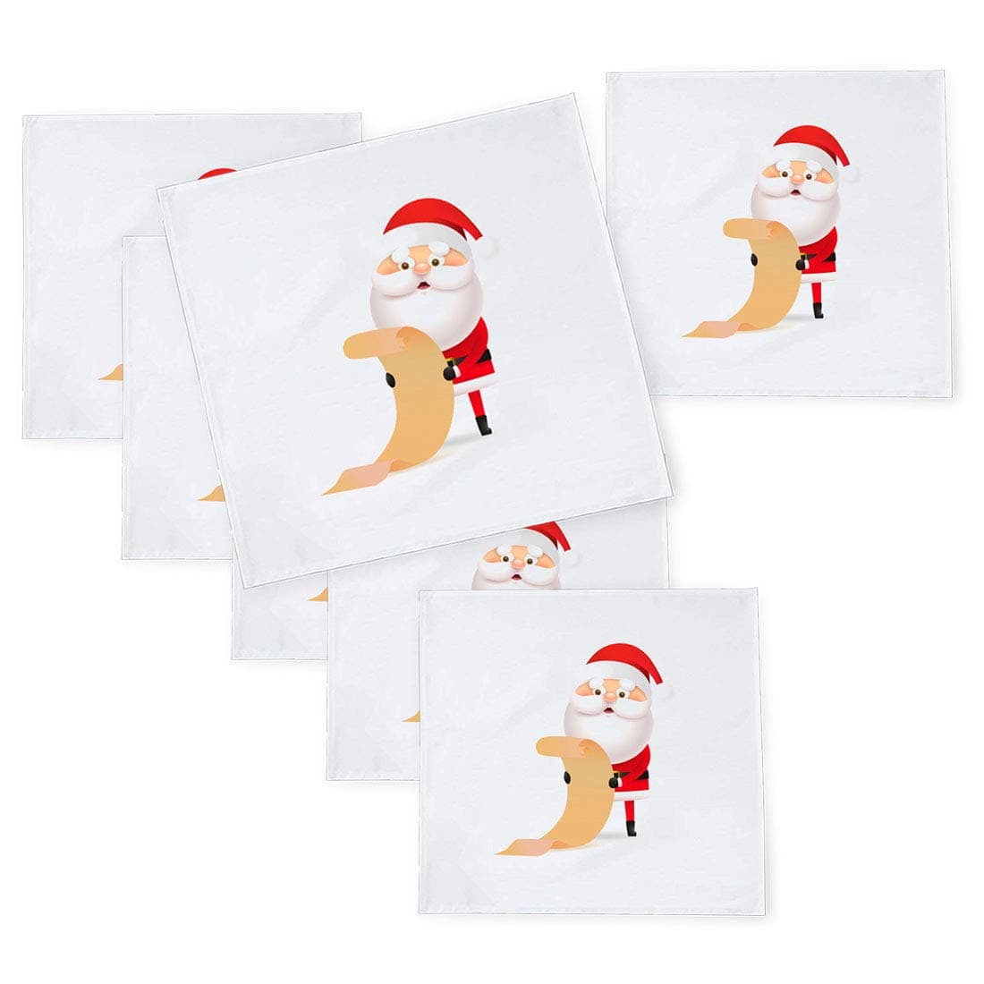 Kesri Gifts Christmas Theme Tafta Silk Table Napkins 10x 106 pcs for Xmas Decoration Christmas OrnamentsChristmas Gift ksnpxmas156P