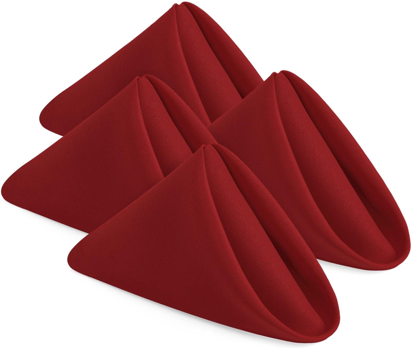 Utopia Home 24 Pack Red Cloth Napkins 17x17 Inches 100 Polyester Hemmed Edges Washable and Reusable Ideal for Parties Weddings and Dinners