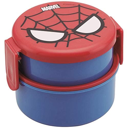 SpiderMan Lunch Bento Box from Japan with Two Compartments and Fork 169 fl oz 500 ml