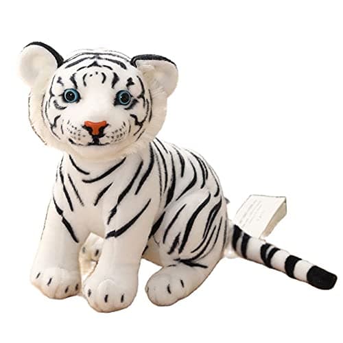 GUDVES White Tiger Plush Toy 78 Stuffed Animal by Tiger Tale Toys Cute Lifelike Kids Gift