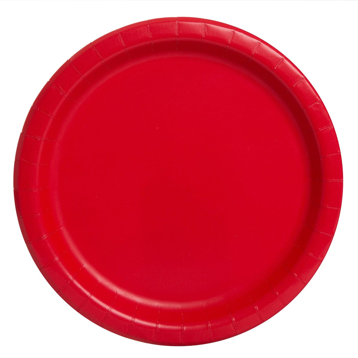 Ruby Red Solid Round Dinner Paper Plates 9 Pack of 16 Durable EcoFriendly Disposable Tableware Perfect for Parties Celebrations