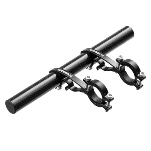 ROCKBROS Bike Handlebar Extender Double Bike Handlebar Bracket Bicycle Handlebar Extension Lightweight Durable for Holding Bicycle Speedometer GPS Phone Mount Holder1Pcs