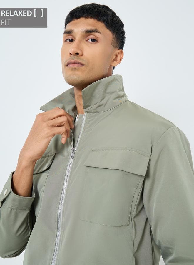 Styli Men Relaxed Fit Lightweight Jacket