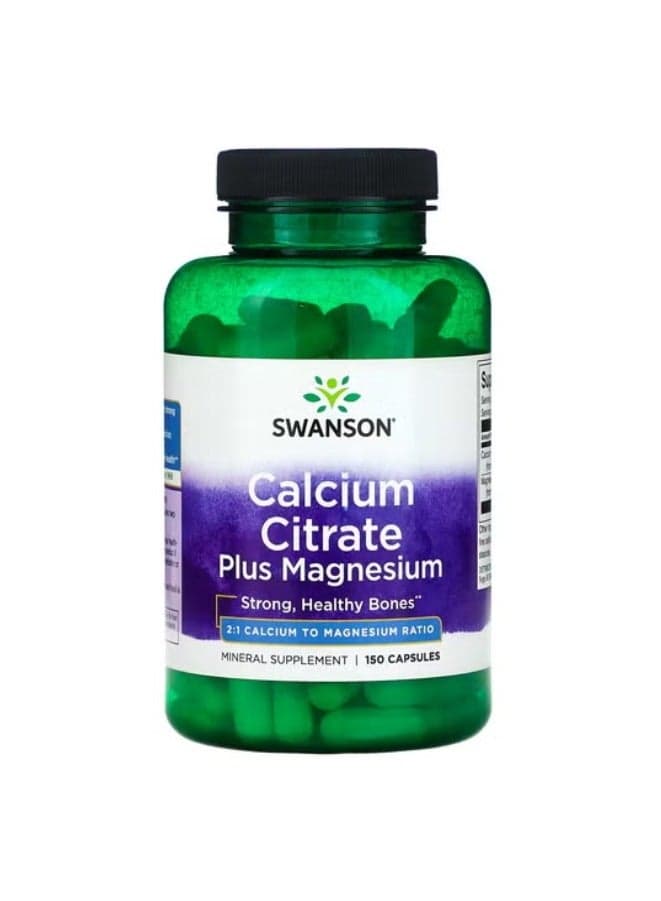 Calcium Citrate Plus Magnesium 150 Capsules