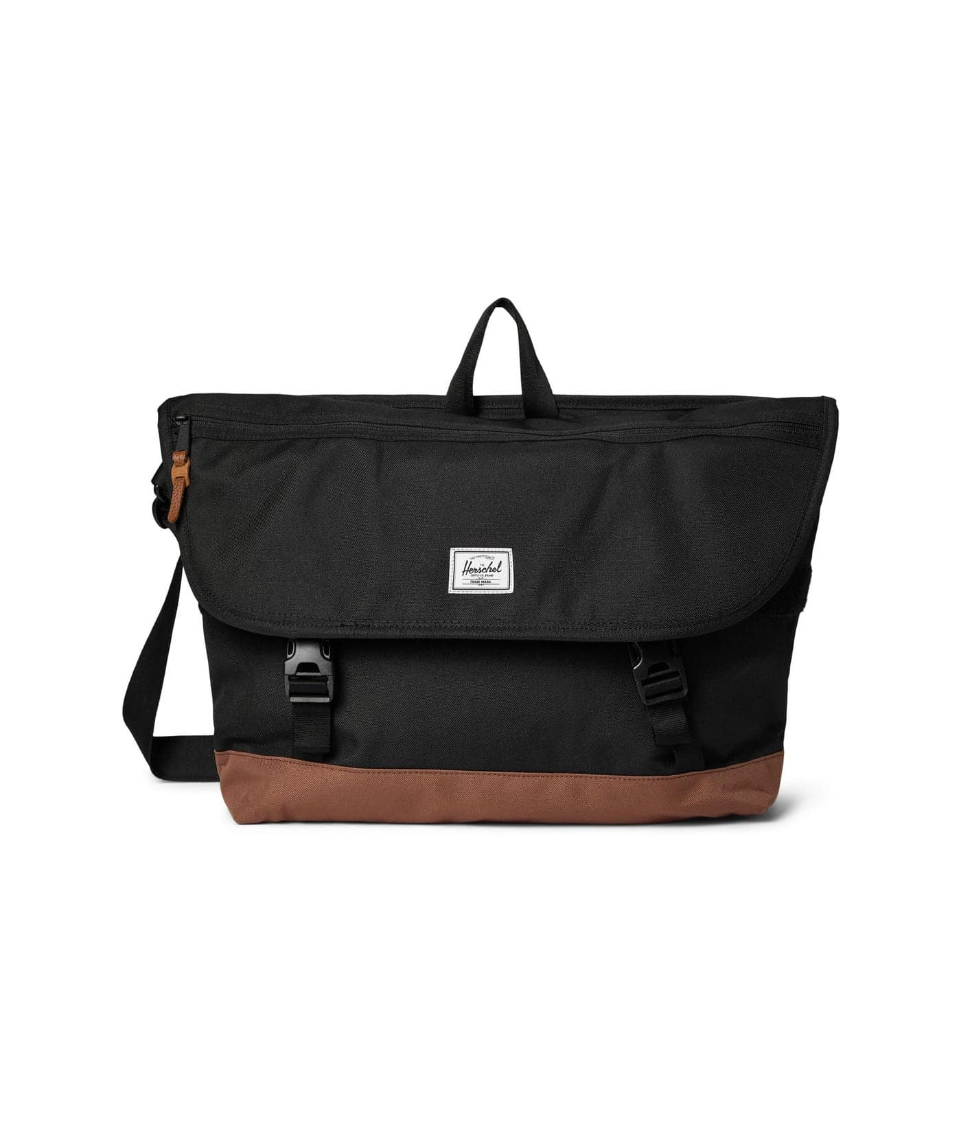 Herschel Supply Co. Cove Messenger, Black/Saddle Brown