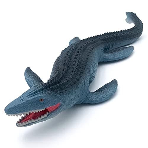 GeminiGenius Mosasaurus Toy for Kids Marine Reptile Animal Soft Plastic Sea Shark Toy Action Figure Gift Great for Educational Cake Topper Swim Bath Toys Stocking Stuffers for Kids