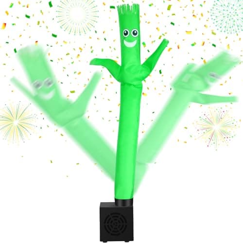 Poen Mini Wacky Waving Inflatable Tube Guy with Blower Inflatable Tube Man Birthday Desktop Decor Dancing Blow up Man Gag Toy Gift for Office Party DecorSmile