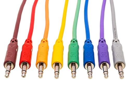 Hosa CMM-890 Unbalanced Patch Cables, 3.5 mm TS to Same, 3 Feet