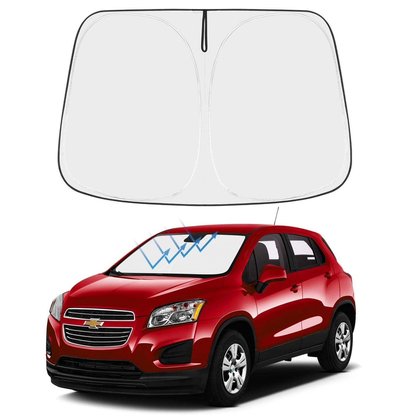 Proadsy Custom Fit 20132023 Chevrolet Trax LS1RSLT2RSACTIV SUV Windshield Sun Shade 4Layer Foldable Front Sunshade Protector Sun Visor Blocks UV Rays Keep Car Cooler
