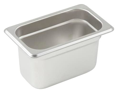 Winco AntiJamming Steam Pan 19 by 4Inch Standard Weight Medium Stainless Steel