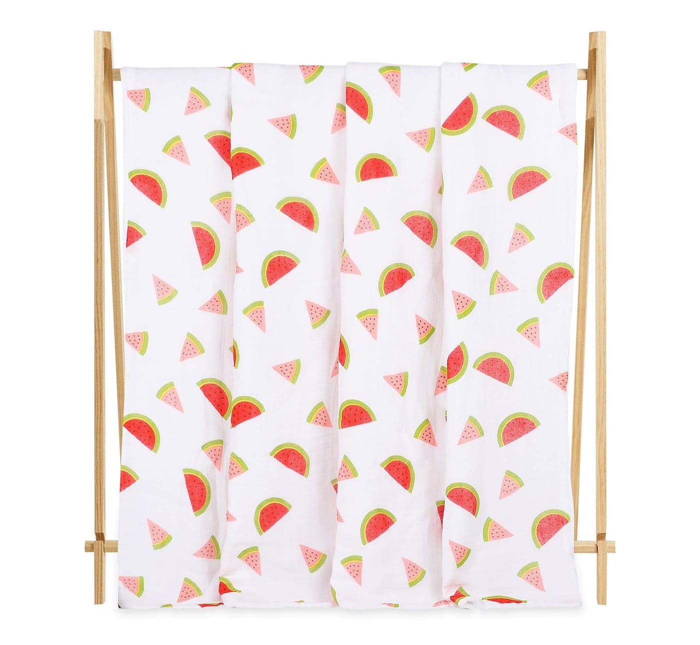 The Mom Store Muslin 6 Layer Dohar Blanket for Babies and Kids | 100% Cotton | Warm | For Summer and Winters | AC Blanket | Comfortable | Soft | Watermelon Print | Multicolor | 100 X 100 Cms | 0-2 Years