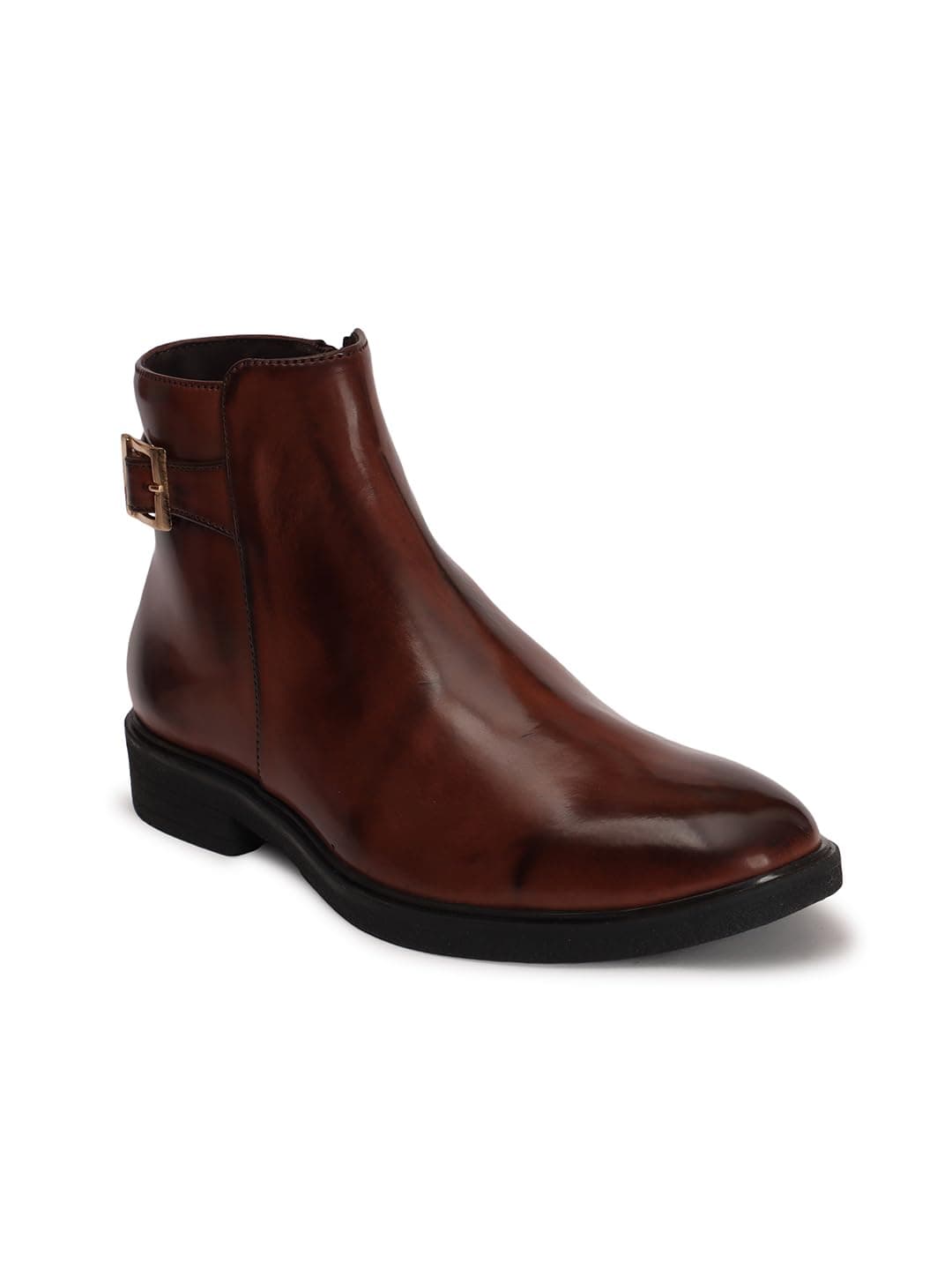 Carlton London Men's Slip-On Boots Colour-Brown, Size-UK 10