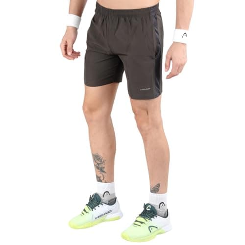 Head HPS-1103 Polyester Tennis Shorts for Mens, Size - Small, Colour - Charcoal