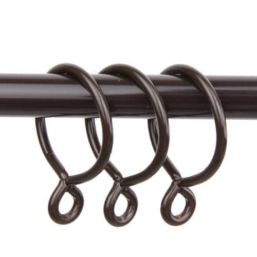 Rod Desyne 10 Curtain Eyelet Rings, Cocoa