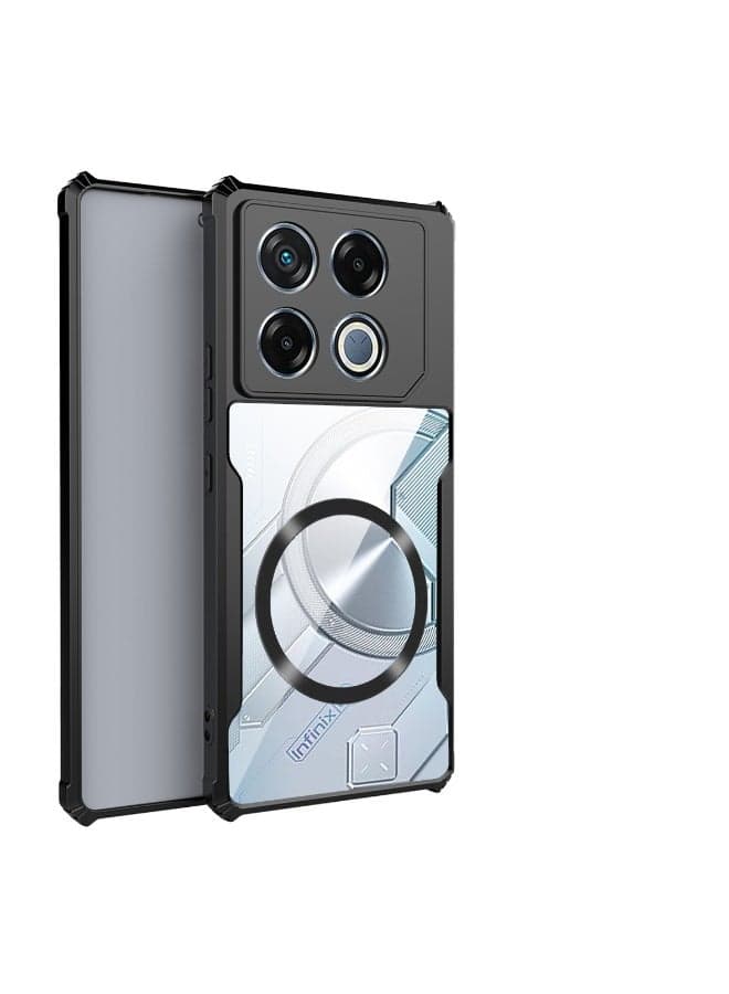 Case for Infinix GT 30 Pro, 【Airbag Protection】 Transparent PC Back + Soft TPU Frame, Anti-scratch Protective Case for Infinix GT 30 Pro