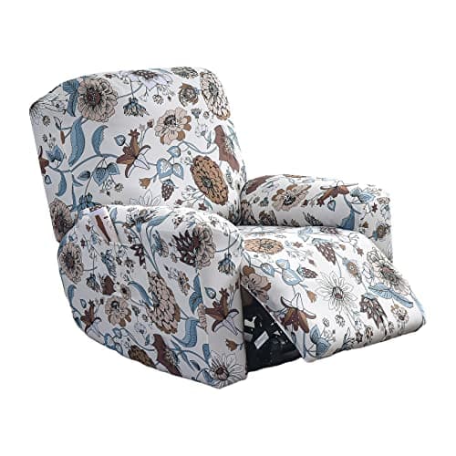 Eco-Ancheng Recliner Slipcovers 4-Pieces Lazyboy Recliner Covers Recliner Couch Covers Recliner Chair Cover Non Slip Reclining Slipcovers with Storage Pockets Furniture Protector for Living Room