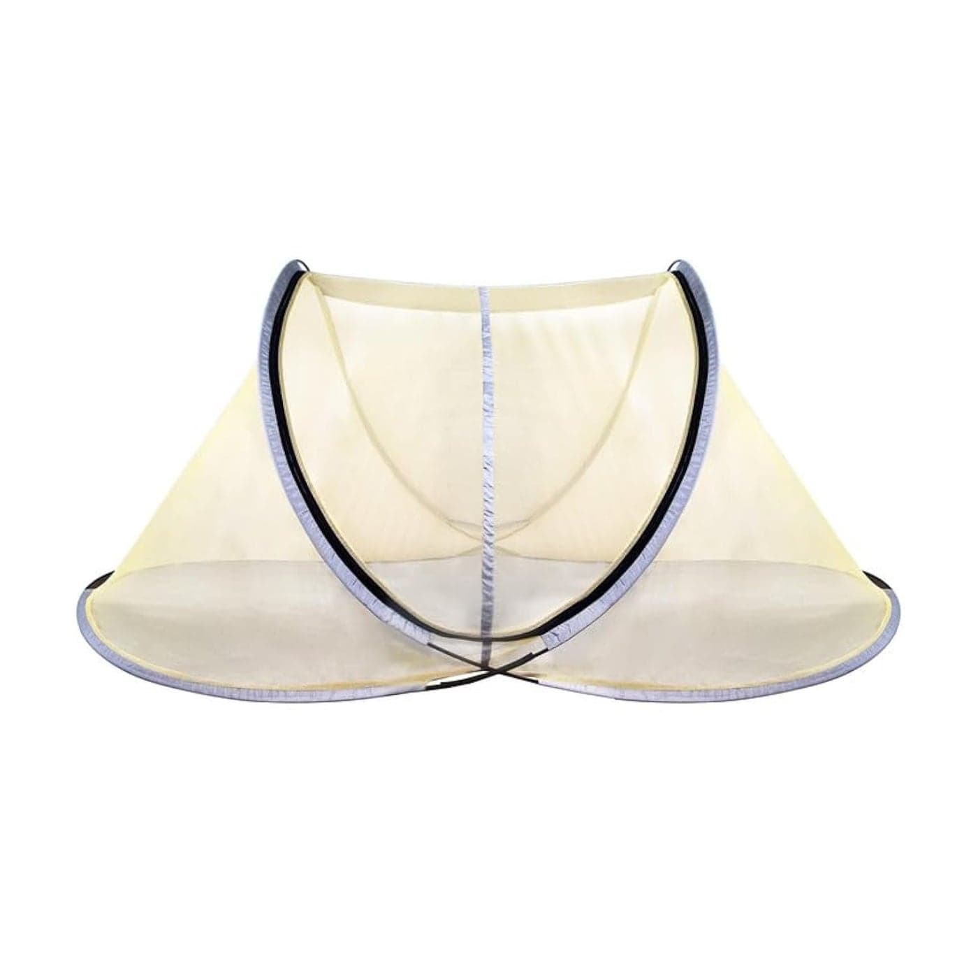 Amazinghind Mosquito net for Single Bed with 40 GSM Heavy net. Foldable (Net with 1 Gate (7.5 feet x 4 feet)) | Assorted color