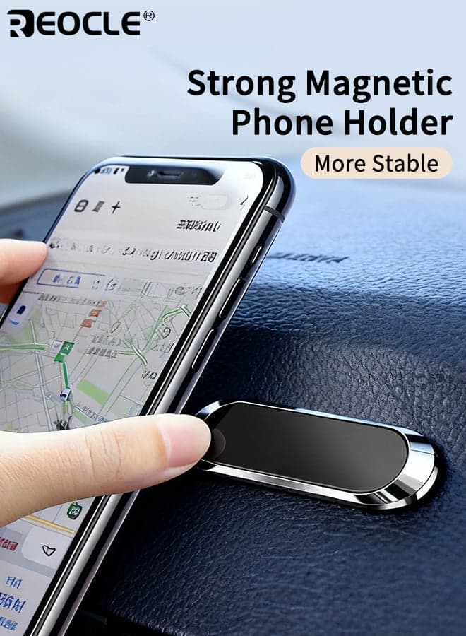 Strong Magnetic Car Phone Holder Magnetic Suction Sticker Zinc Alloy Material Suitable for Global Phones and Vehicles ldeal for Navigation and Calls on Dashboard