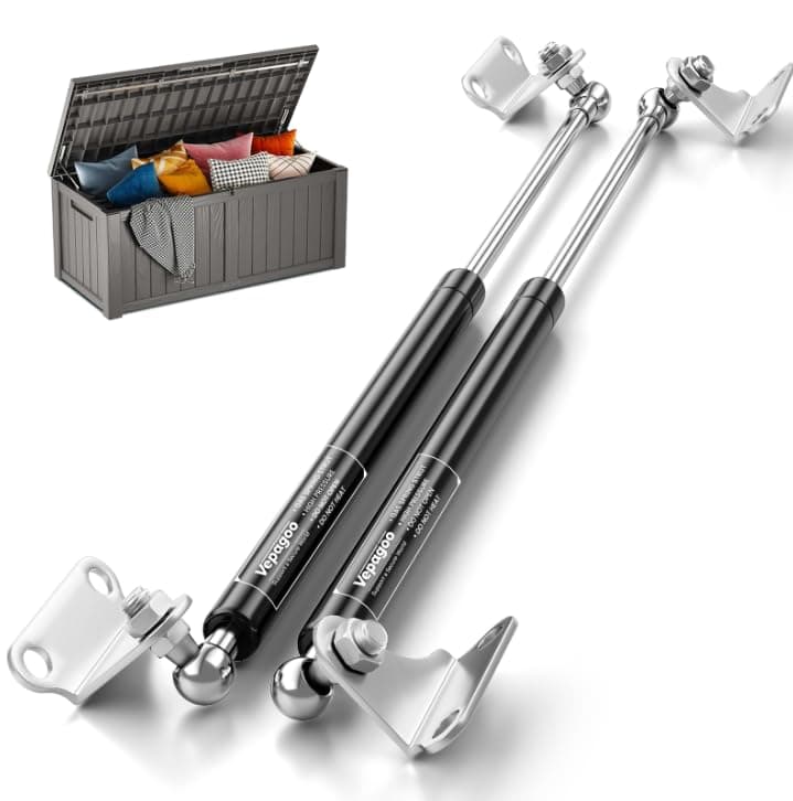 Vepagoo Gas Struts 15 Inch 55Lb245N Shock with Brackets RV Bed Storage Door Lift Kit Heavy Lid Duty Springs Fit 44lb60lb Lid 2pcs 1pair
