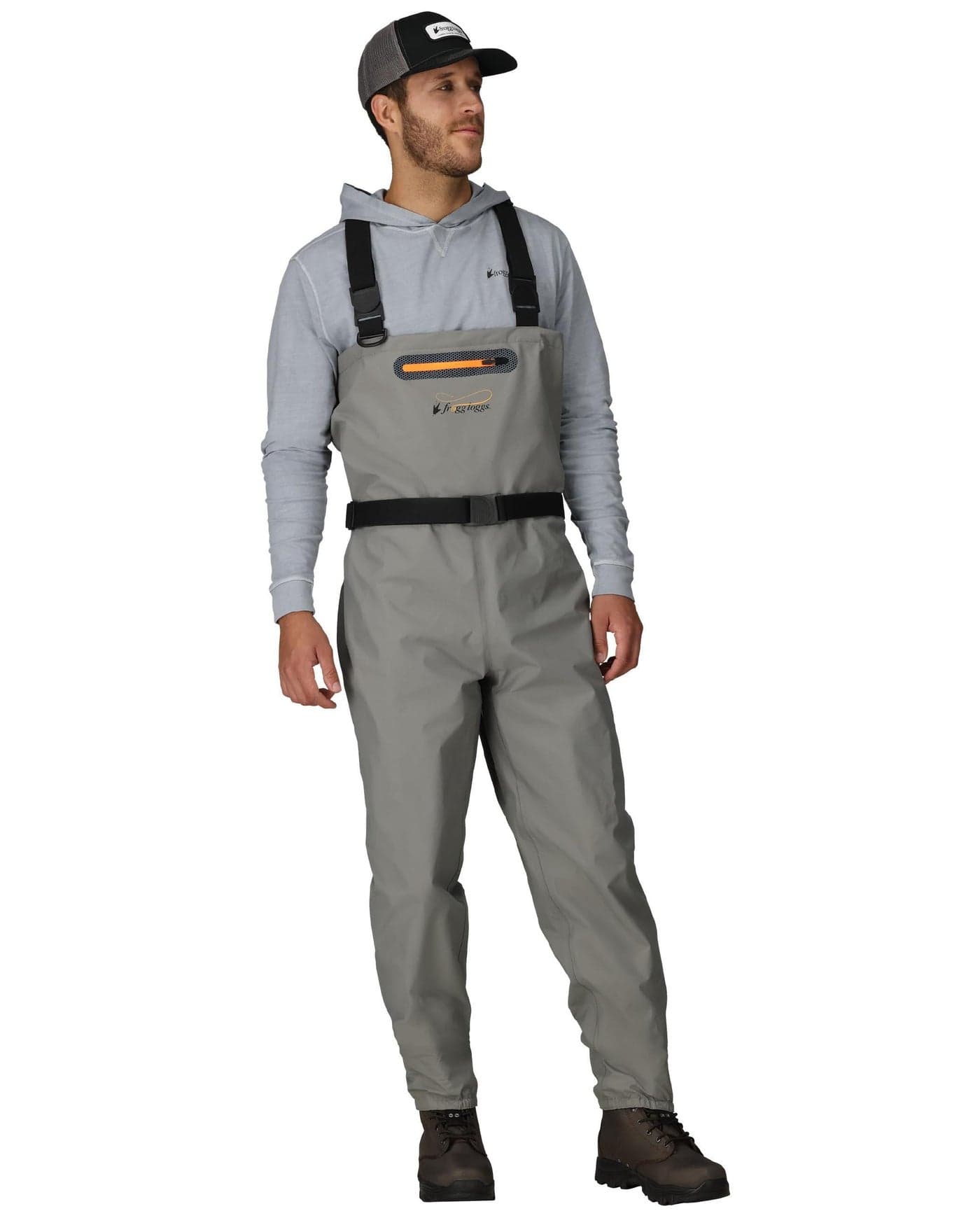 FROGG TOGGS Mens Canyon II Breathable Stockingfoot Chest Wader, Gray, Large US