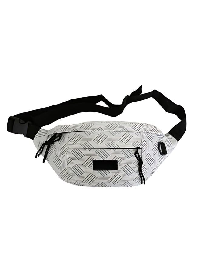 Men's/Women's Versatile Line Crossbody Bag, Boys' and Girls' Nylon Shoulder Bag Sling Bag Side Bag Carry Bag, Daily Commuting Large-capacity Chest Bag Waistpack Belt Bag for Teenagers/Students