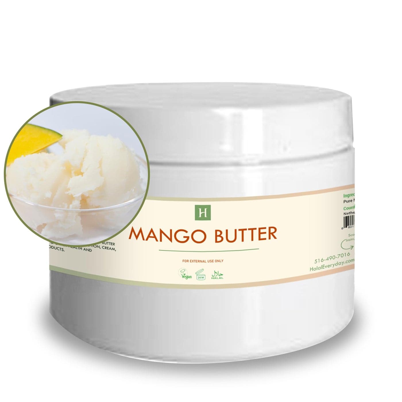 SAAQIN Raw Mango Butter for Dry Skin Blemishes AgeDefying Mango Butter Mango Body Butter for Stretch Marks Mango Butter for Soap Making Lotions Skin Care Products and more 1 Lb
