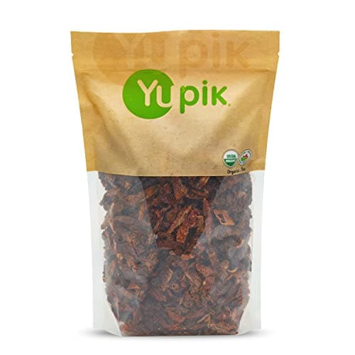 Yupik Organic Sundried Tomatoes, Julienne Slices, 2.2 lb, Non-GMO, Gluten-Free, Vegan, Kosher, Dehydrated Tomatoes, Sea Salted, Sulphites-Free, Source of Fiber, Savory Ingredient, Ideal for Cooking