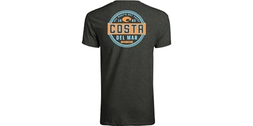 Costa Del Mar Prado Short Sleeve T Shirt, Dark Heather, X-Large