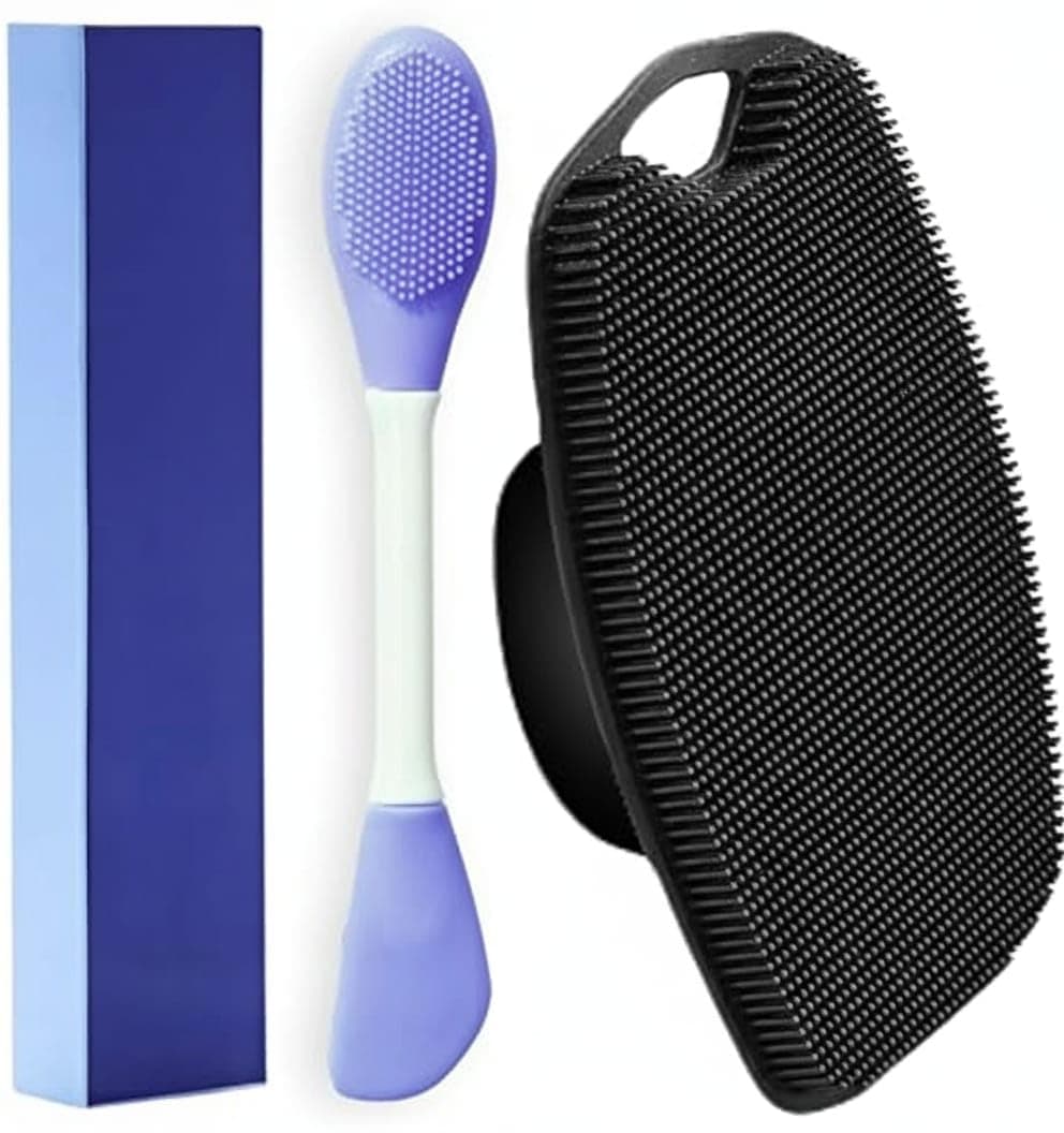 ETSAP Silicone Body Scrubber,Shower Scrubber for Nourishing Cleaning & Exfoliating Your Skin Lather Boosting Bristles with Ergonomic No-Slip Handle, Body Exfoliator for Men and Women bath brush