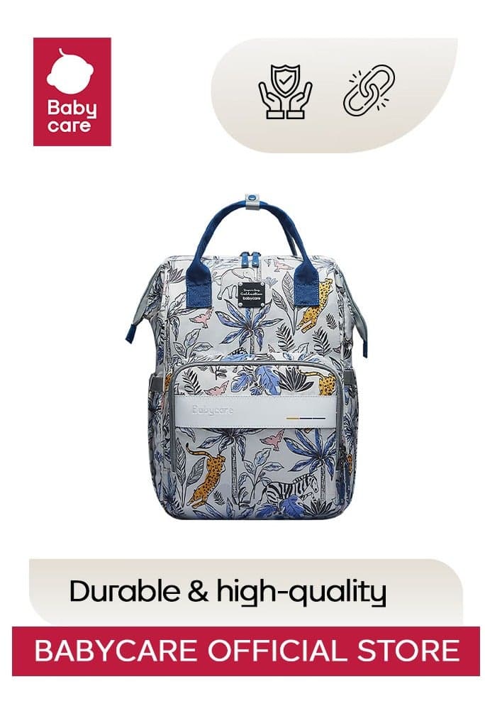 Babycare - Long lasting Mini Diaper Bag - Side Raws - Comfortable - Good volume - Mokado Cheetah - Small