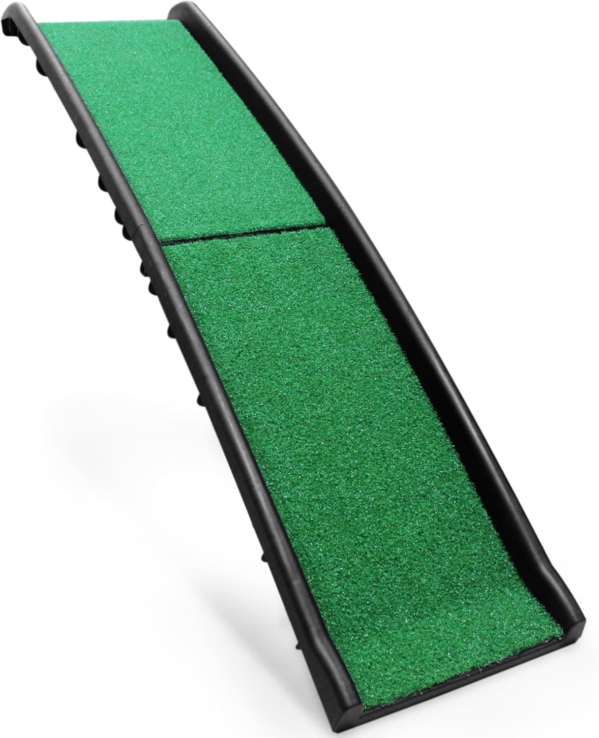 PawStep 50894 Pet Ramp with Poly Grass Folding Portable Dog Ramp for Cars SUV Trucks NonSlip Surface Lightweight Durable Supports Large Dogs up to 200 lbs