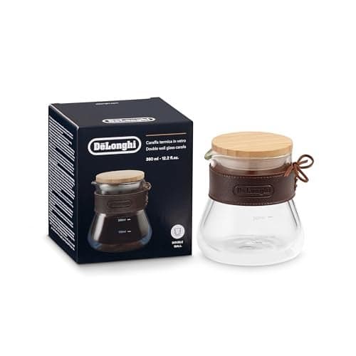 DeLonghi Double wall glass carafe 380ml 13oz